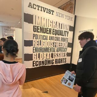Nothing like an Activist museum exhibit on a rainy day ☔️✊🏾

Thanks for having our 10th graders for an engaging and thought provoking visit @museumofcityny !!!